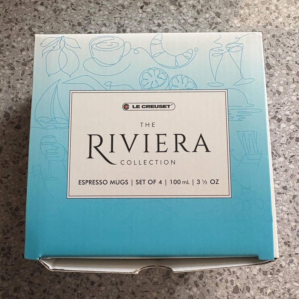 Le Creuset Riviera Collection Espresso Mugs Set